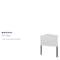 Flash Furniture Cambridge Headboard, Twin Size, White Fbrc HG-HB1708-T-W-GG - alternate 5